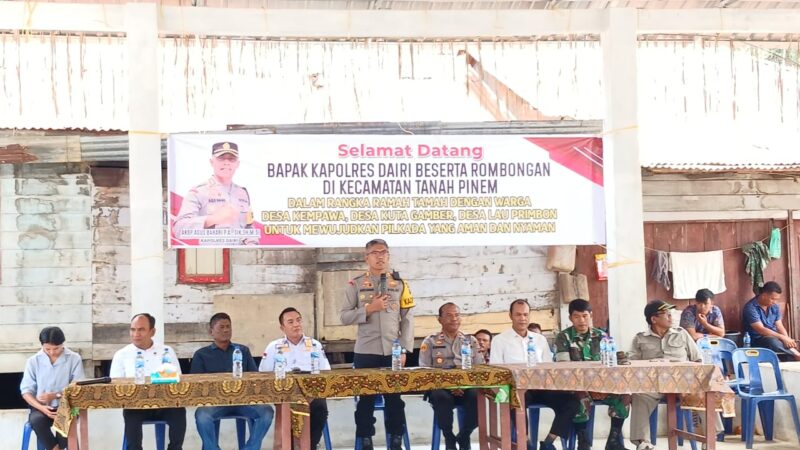Kapolres Dairi Jalin Silaturahmi ke Masyarakat Desa Huta Gambir
