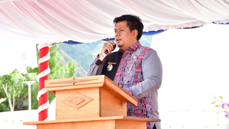 Bupat Samosir mengapresiasi akan acara syukuran pemberkatan atas selesainya pembangunan Patung Yesus di Sibea bea