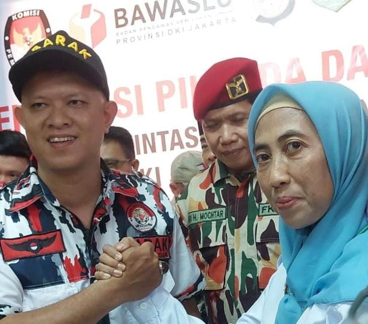 David Candra Ketua Mada DKI LSM Barak Indonesia, Hadiri Deklarasi Pilkada Damai Bersama Forum Lintas ormas DKI Jakarta