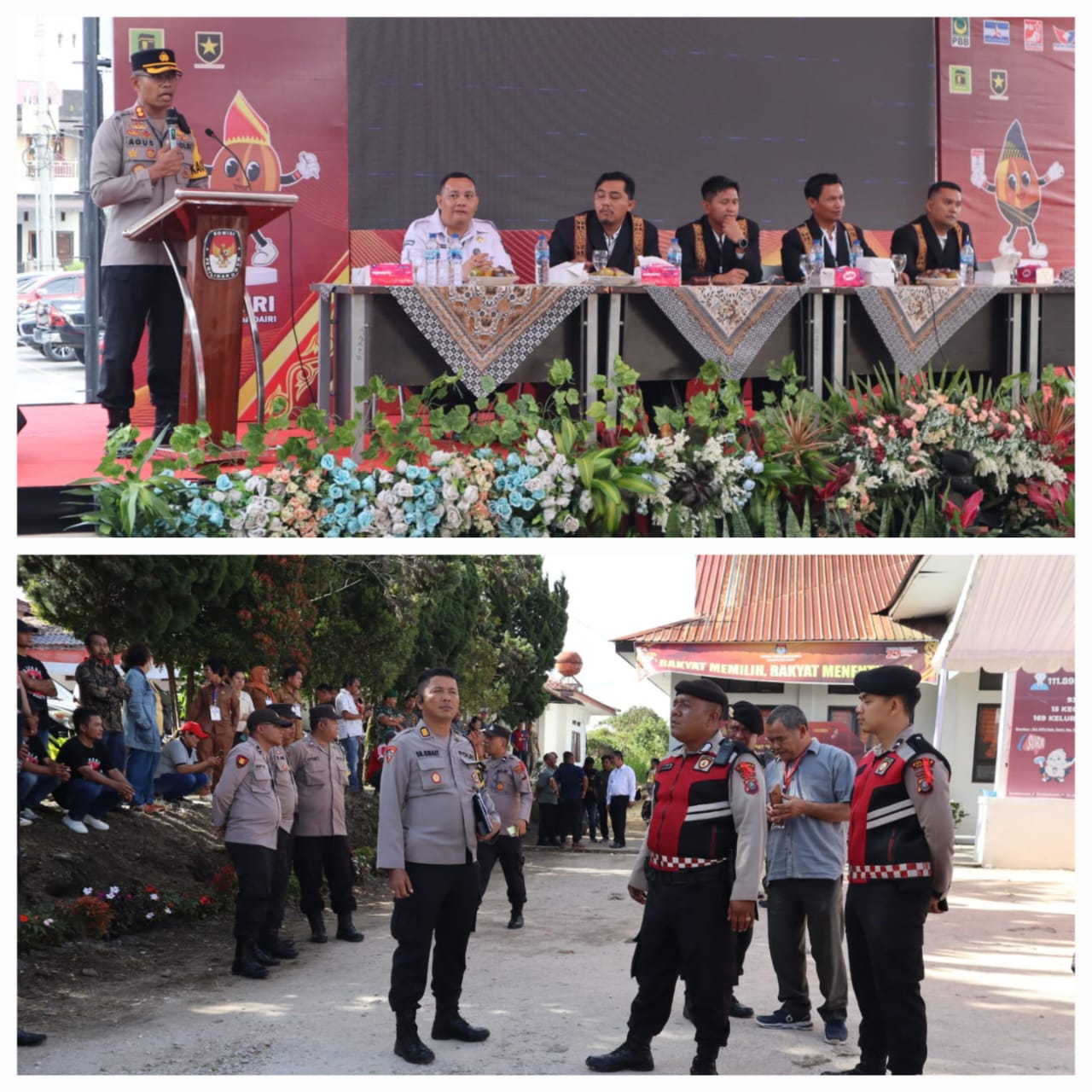 Pengamanan Nomor Urut Paslon, Kapolres Dairi Ajak Nikmati Pesta Demokrasi Tanpa Terpecah Belah