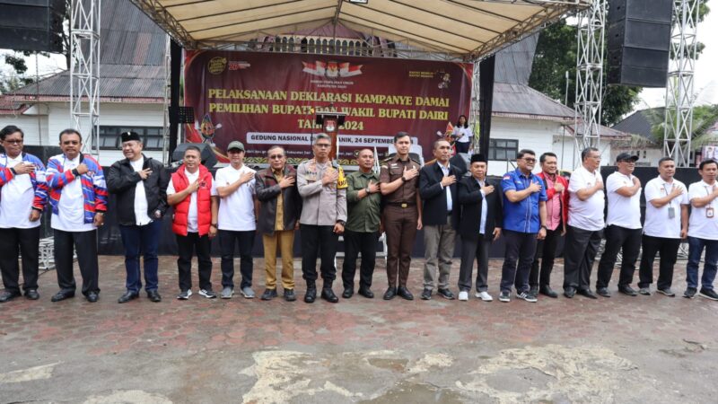 Polres Dairi Siap Amankan Deklarasi Pilkada Damai