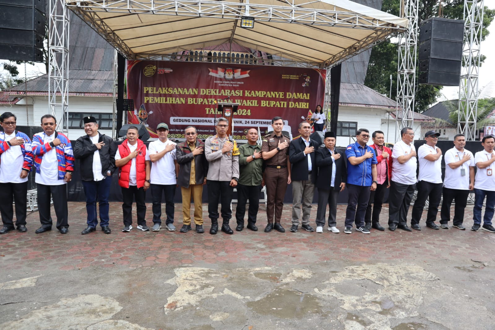 Polres Dairi Siap Amankan Deklarasi Pilkada Damai