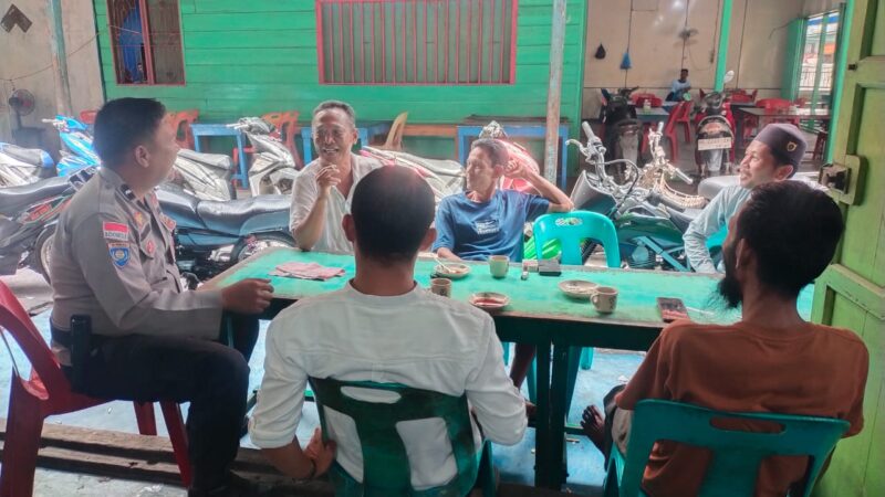 Bhabinkamtibmas Panipahan Laut  Terus Perkuat Cooling System Menjelang Pilkada 2024