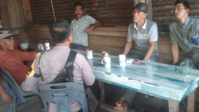 Bhabinkamtibmas Panipahan Kota Aktif  Terus Perkuat Cooling System Menjelang Pilkada 2024