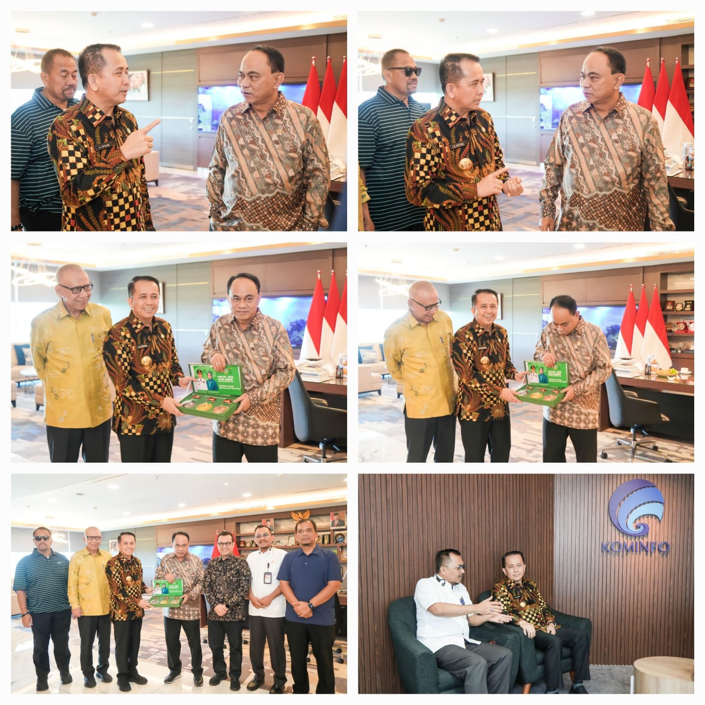 *Fasilitasi Media Center Kelas Dunia dalam Penyelenggaraan PON XXI, Pemprov Sumut Beri Penghargaan untuk Menkominfo*