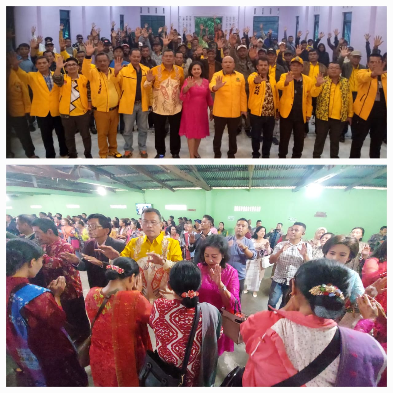 Sabam Sibarani dan Konsolidasi Akbar Partai Golkar Sumbul komitmen . Menangkan Vickner Sinaga dan Wahyu Sagala, pulihkan citra partai