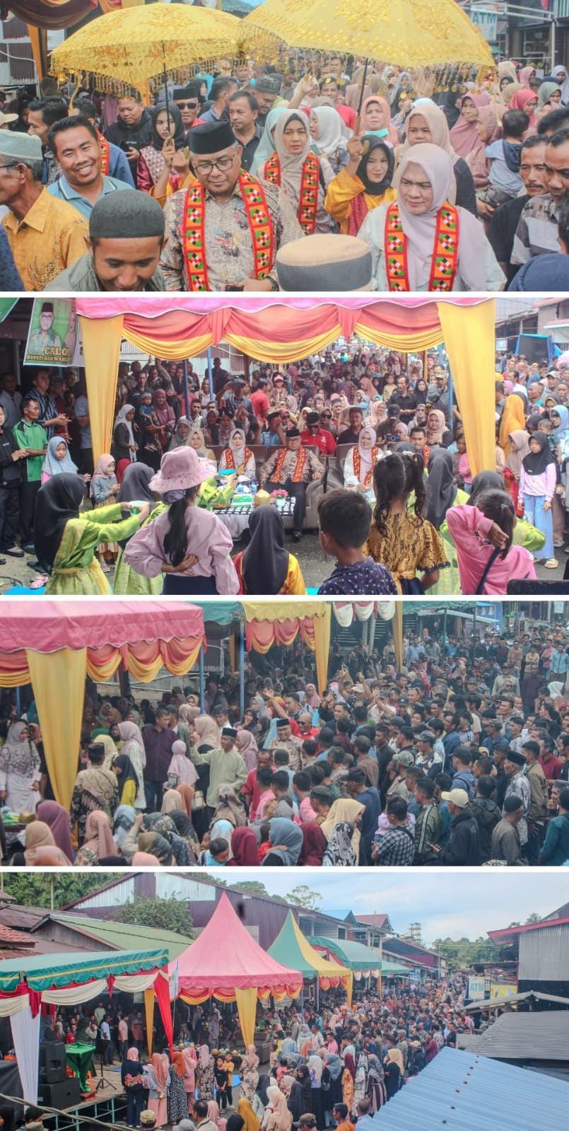 Acara Pengukuhan Tim ‘SEHATI’ dan Peresmian Posko Pemenangan Pasangan Calon Erli Hasim-Nurhayati yang digelar di Simeulue