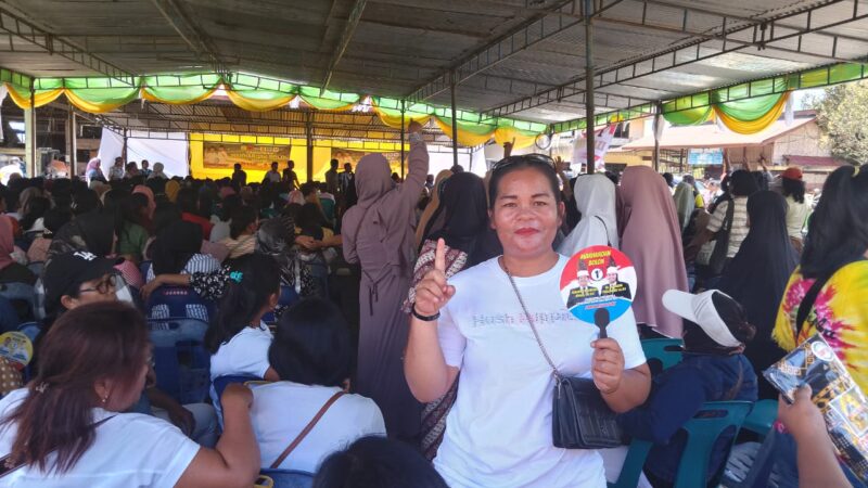 Wanita Tangguh se Kecamatan Sidamanik Dukung Rhs-Aji Menjadi Bupati 2024-2029