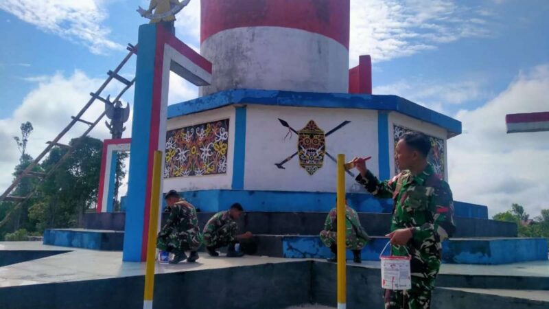 *Semangat Kebersamaan, Satgas Yonzipur 5/ABW Wujudkan Rasa Memiliki di Perbatasan*