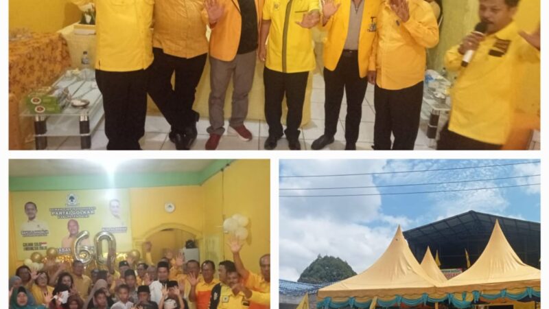 Semarak HUT ke-60 Partai Golkar: Pelantikan Pengurus DPD Dairi Dibarengi Santunan untuk Anak Yatim Piatu