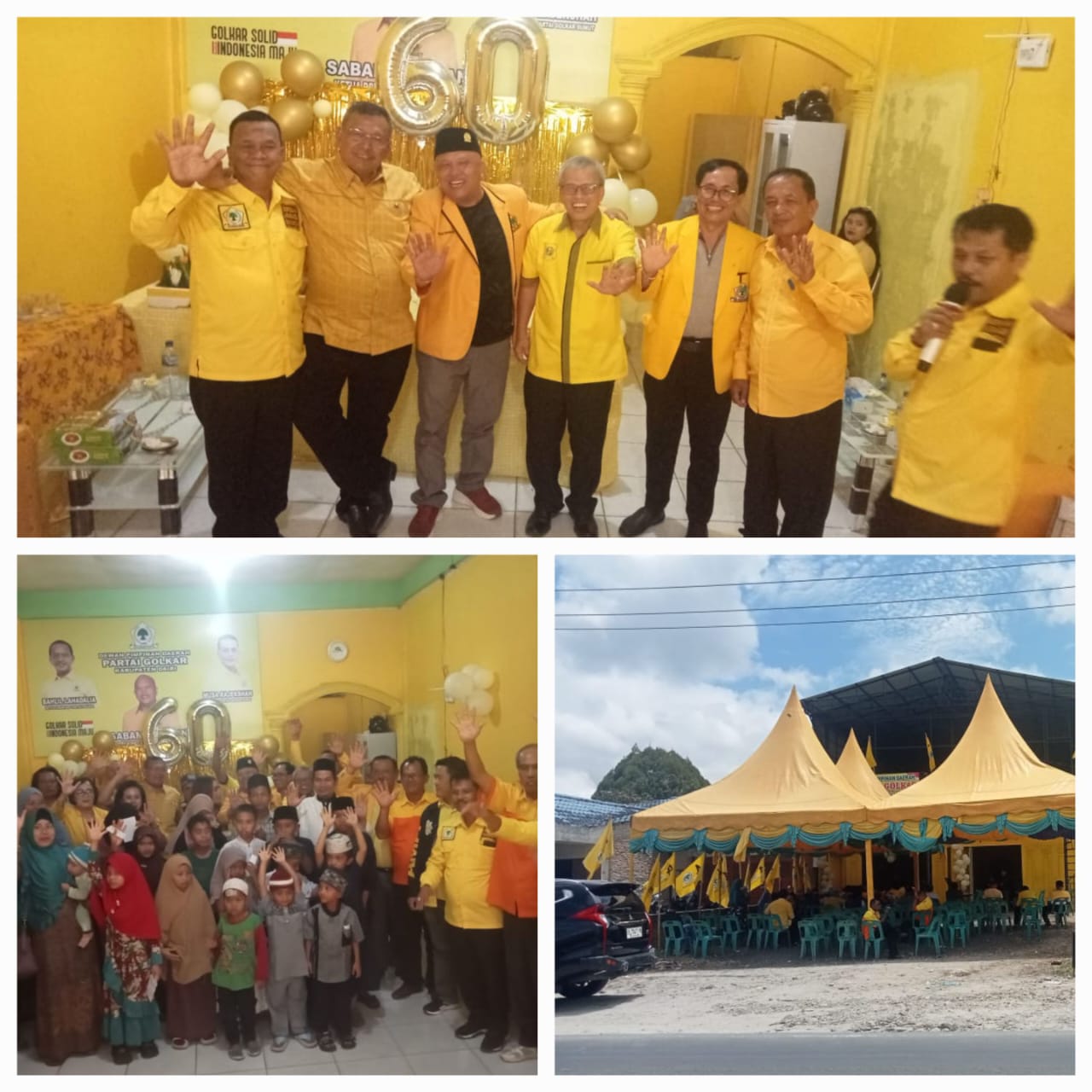 Semarak HUT ke-60 Partai Golkar: Pelantikan Pengurus DPD Dairi Dibarengi Santunan untuk Anak Yatim Piatu