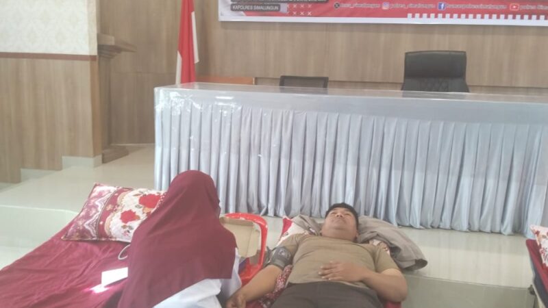 *Polresta Deli Serdang Gelar Donor Darah Peringati HUT Humas Polri Ke 73 *