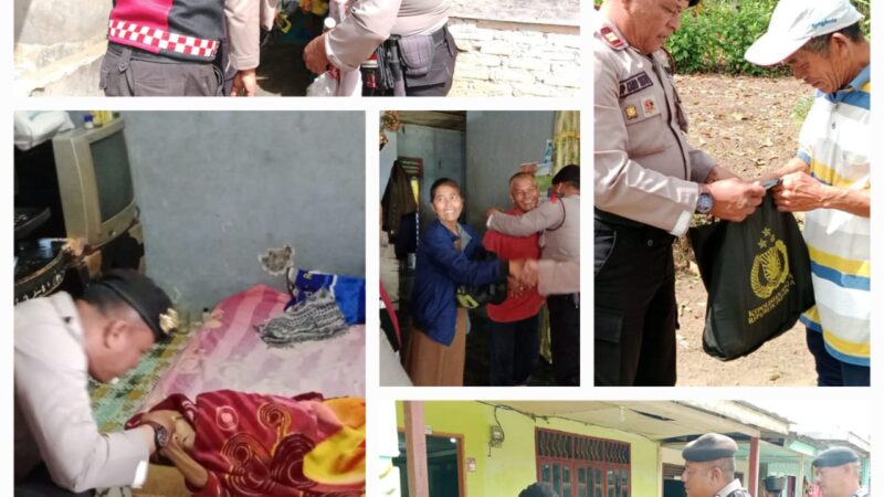 Polres Dairi Bantu Warga Tak Mampu dan Kunjungi Warga yang Sakit