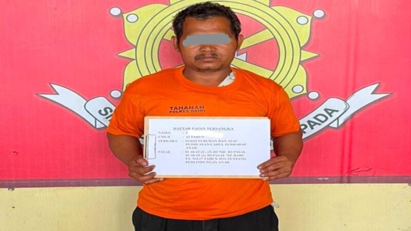 Sat Reskrim Polres Dairi Berhasil Ungkap Kasus Ayah Setubuhi Anak Kandung