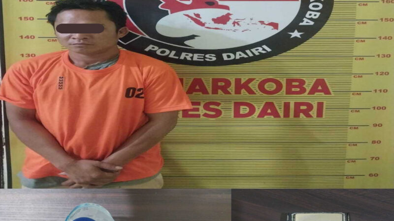 Berawal Dari Laporan Masyarakat, Sat Narkoba Polres Dairi Gerak Cepat Grebek Cafe di Tanah Pinem, 1 Orang Diamankan