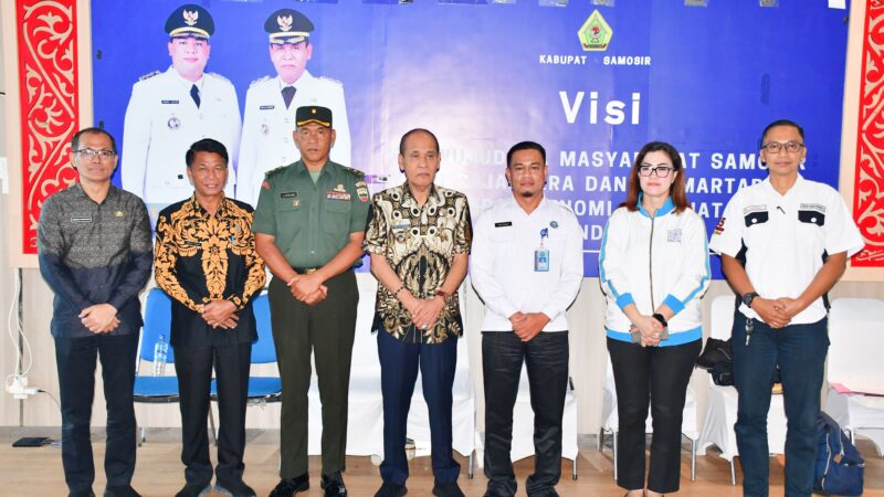 Plt. BUPATI SAMOSIR TERIMA KUNJUNGAN BNN KOTA PEMATANG SIANTAR