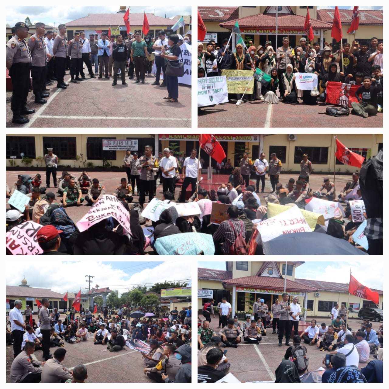 Terima Massa Aksi Solidaritas Terkait Kekerasan Seksual, Kapolres Dairi Tegaskan Kedepankan Binmas Sosialisasi Kepada Pelajar