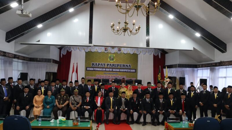 Polres Dairi Siagakan 76 Personil Amankan Acara Pelantikan Anggota DPRD Dairi Periode 2024 – 2029