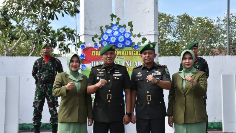 Zidam XVIII/Kasuari Peringati HUT Ke-79 Zeni AD dengan Ziarah ke TMP Trikora dan Bagikan Bingkisan kepada Pensiunan