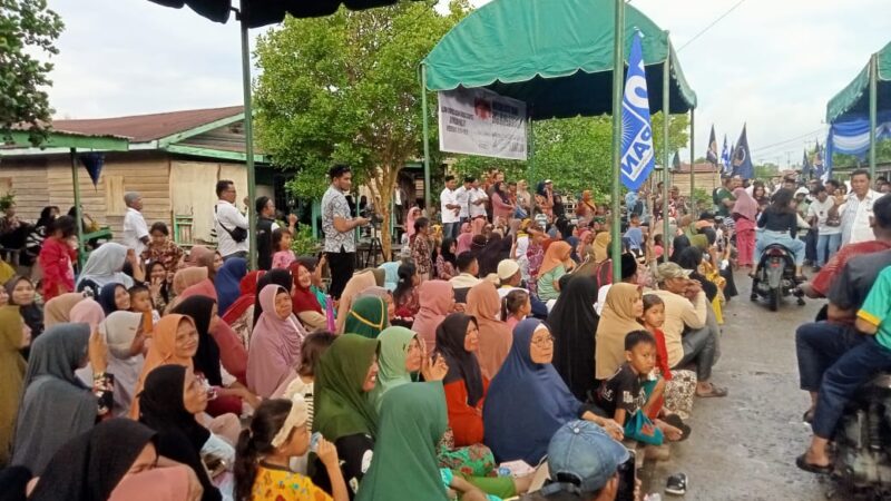 Kampanye Diologis Di Panipahan darat Ibu Ibu Teriak Nomor Urut dua Paslon Bijak.