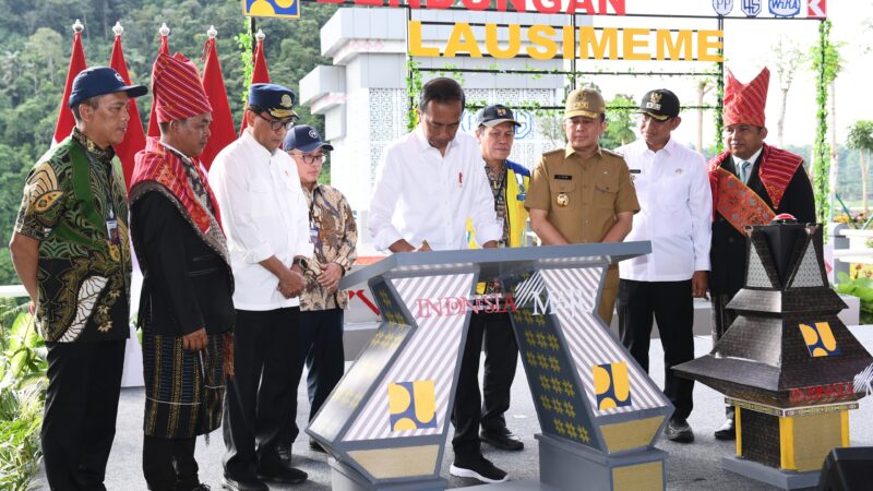 Presiden Resmikan Bendungan Lau Simeme