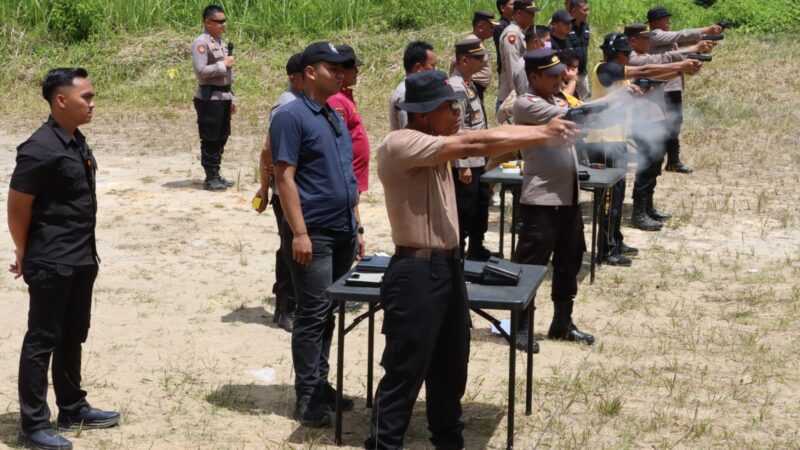 Polres Dairi Gelar Latihan Menembak untuk Personil, Ini Pesan Kapolres