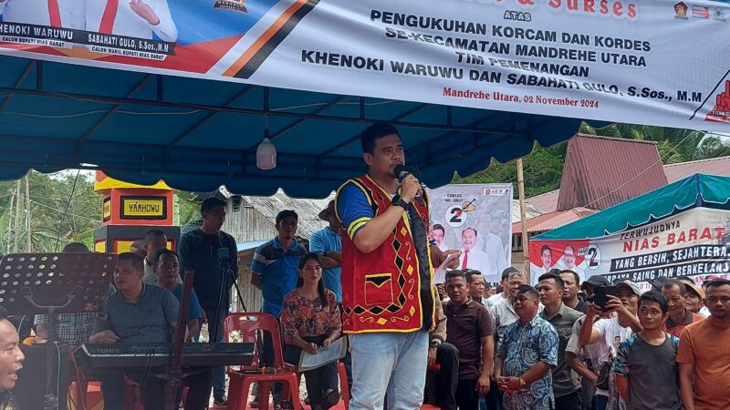 *Ketua Tim Palito Maruli Siahaan Hadiri Acara Deklarasi Relawan Bobby-Surya di Nias*