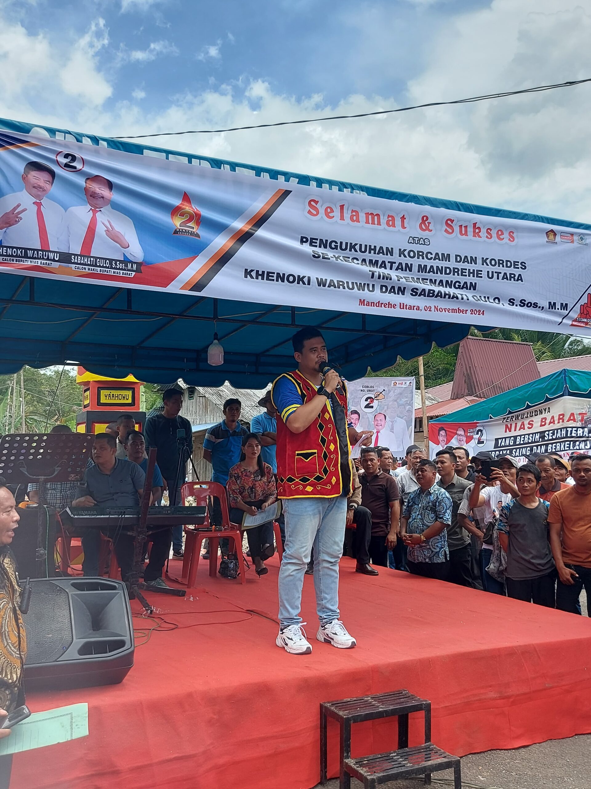 *Ketua Tim Palito Maruli Siahaan Hadiri Acara Deklarasi Relawan Bobby-Surya di Nias*