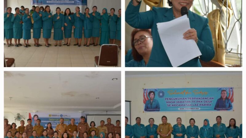 Penjabat (Pj) Ketua Tim Penggerak Pemberdayaan Kesejahteraan Keluarga (TP PKK) Kabupaten Dairi Hadiri Pengukuhan Perpanjangan Jabatan Ketua TP PKK Desa se-Kecamatan Silima Pungga,dan Lae Parira