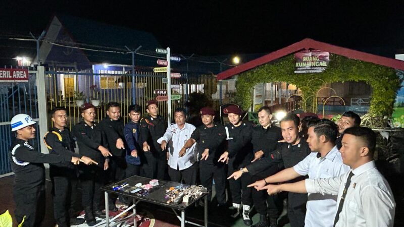 Rutan Kelas IIB Sidikalang Lakukan Razia Insidentil, Tegaskan Komitmen “Zero Halinar