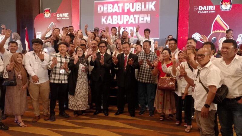 Paslon no urut 4 Rimso Sinaga dan Barita Sihite .jamin PAD Dairi akan bertambah .pembangunan merata.