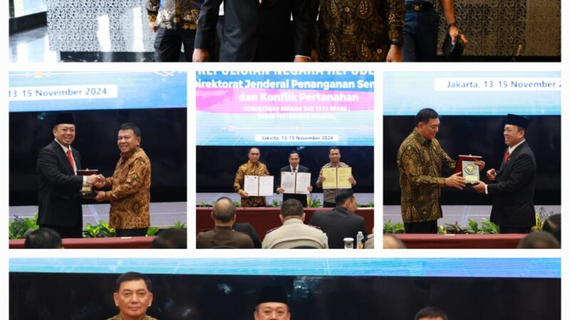 Perluas Kerja Sama, Kementerian ATR/BPN Gandeng Kementerian Pertahanan dan BIN dalam Upaya Pencegahan dan Penuntasan Tindak Pidana Pertanahan