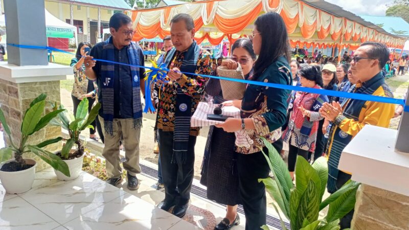 Kacabdis Pendidikan Wilayah 6 Resmikan Gedung Teaching Factory (TEFA) SMK Seni dan Budaya Pamatang Raya.