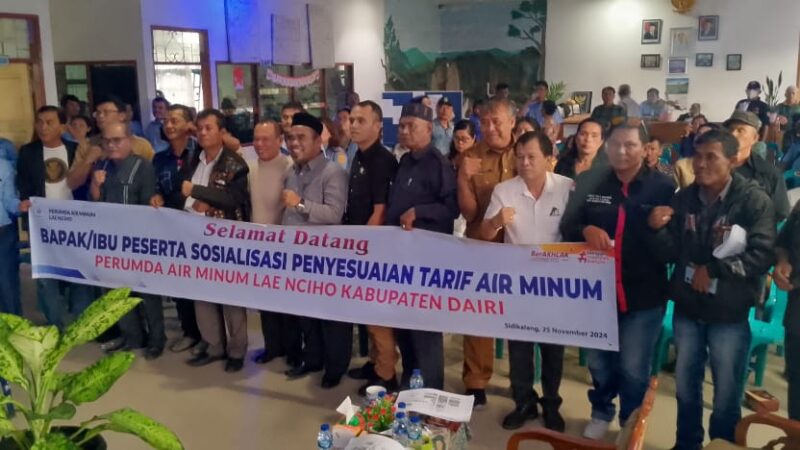 Mulai Desember Tarif Dasar Air Perumda Lae Nciho Kabupaten Dairi Mengalami Kenaikan
