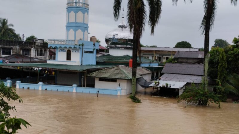 Curah Hujan Tinggi, Sebabkan Banjir di Kota Binjai.