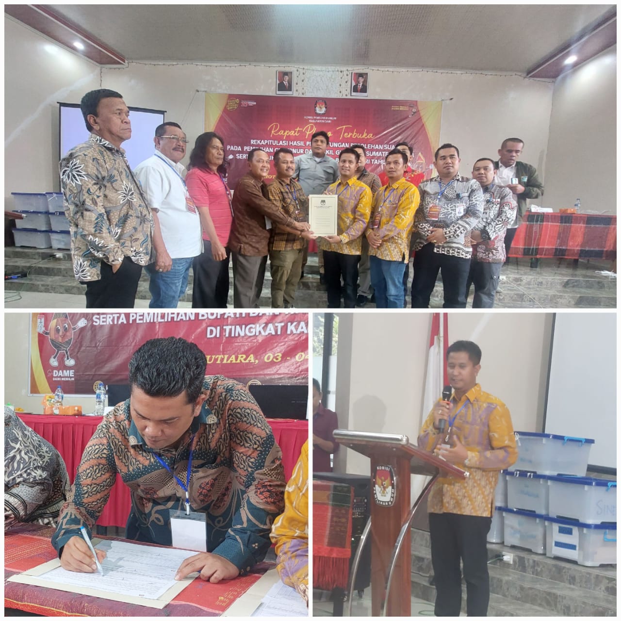 Rekapitulasi Suara Pilkada Dairi: Pasangan Vickner-Wahyu Unggul di 9 Kecamatan