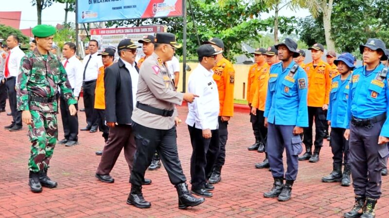 Wakil Bupati Simalungun Hadiri Apel Gabungan Siaga Bencana di Polres Simalungun