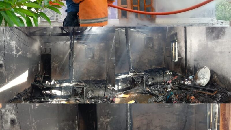 Kebakaran di Sidikalang: 1 unit Rumah Terbakar, Diduga Akibat Arus Pendek Listrik
