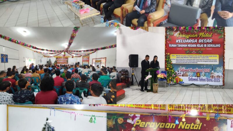 Dengan Semangat Sukacita, Rutan Kelas IIB Sidikalang Rayakan Natal Penuh Makna