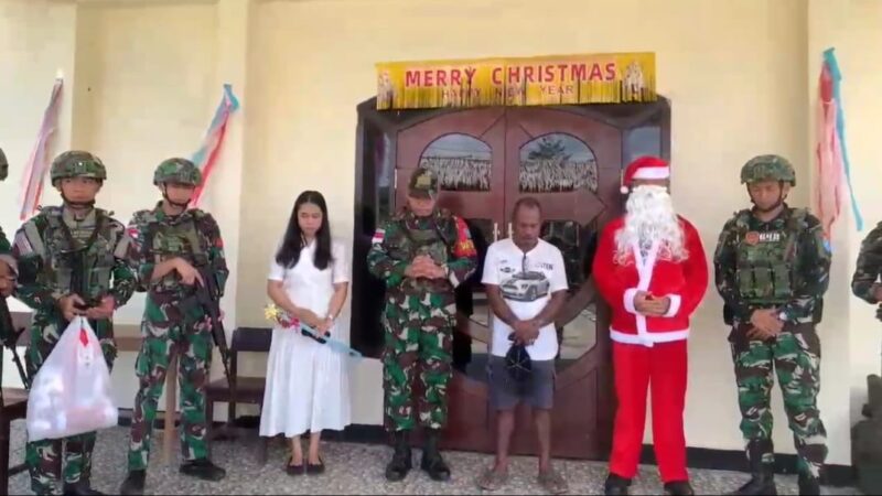 Jalan bersama Sinteklass Pos Kout diwilayah Distrik Tahota.