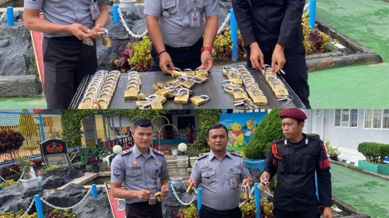 Rutan Kelas IIB Sidikalang Perketat Keamanan dengan Rotasi Gembok Kamar Hunian WBP
