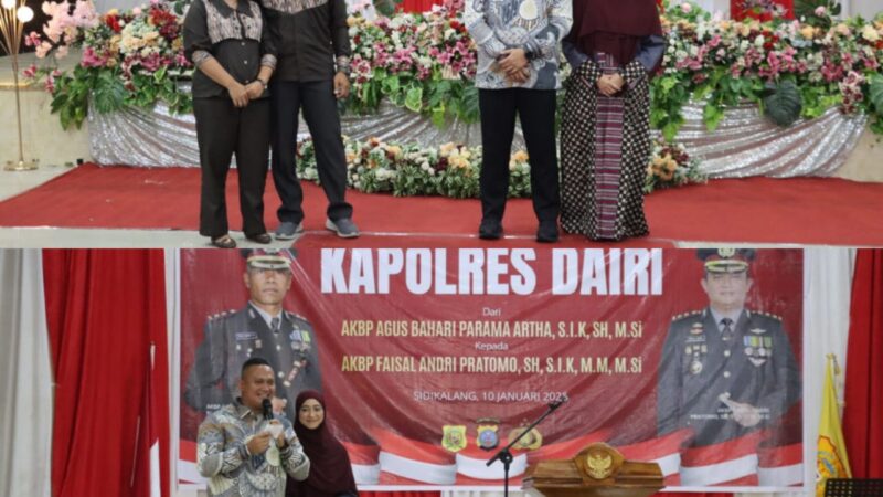 Polres Dairi Bersama Forkopimda Gelar Pisah Sambut Kapolres Dairi