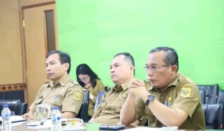 Pejabat(PJ) Bupati dan Pejabat (PJ) Sekda Dairi ikuti Rapat Koordinasi Percepatan Penataan Non-ASN