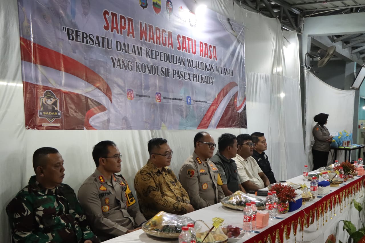 Tadi Malam, Kapolrestabes Medan Sapa Warga Sunggal di Warkop Jadi Raya