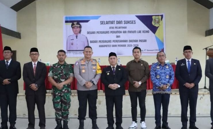 Pj Bupati Dairi lantik Bawas PD Pasar dan Dewas Perumda Air Minum Lae Nciho