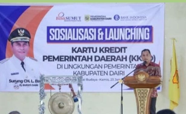 Permudah Transaksi, Pemkab Dairi Launching Kartu Kredit Pemerintah Daerah 