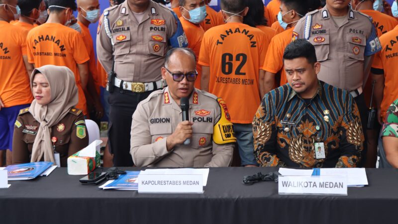 Sepanjang Januari 2025, Polrestabes Medan Ungkap 45 Kasus Narkoba