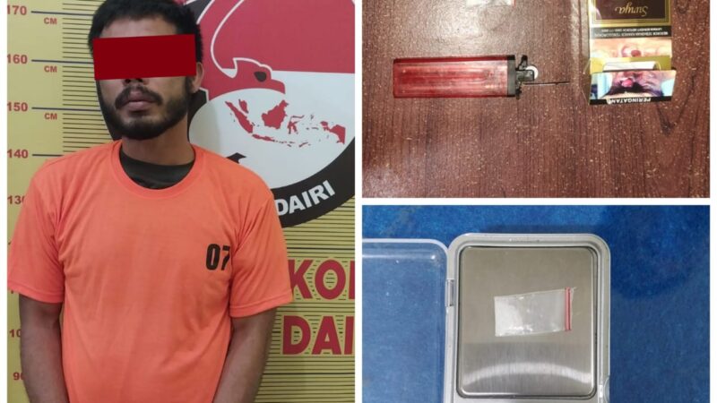 Sat Narkoba Polres Dairi Kembali Tangkap Tersangka Kasus Narkoba di Sidikalang