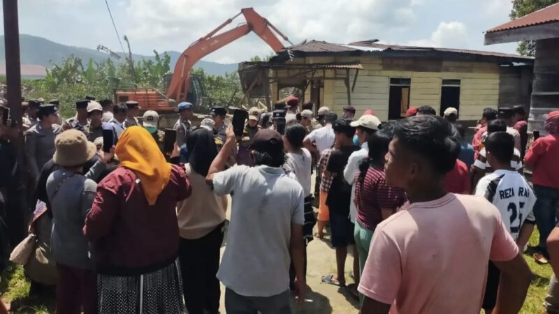 Ratusan Personel Gabungan Amankan Eksekusi Lahan di Dairi