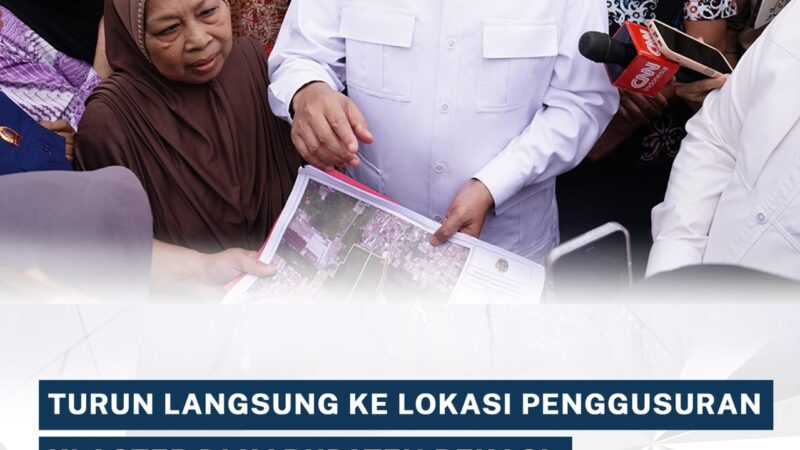 Menteri ATR/BPN Nusron Wahid Tinjau Lokasi Penggusuran di Bekasi, Janjikan Solusi bagi Warga